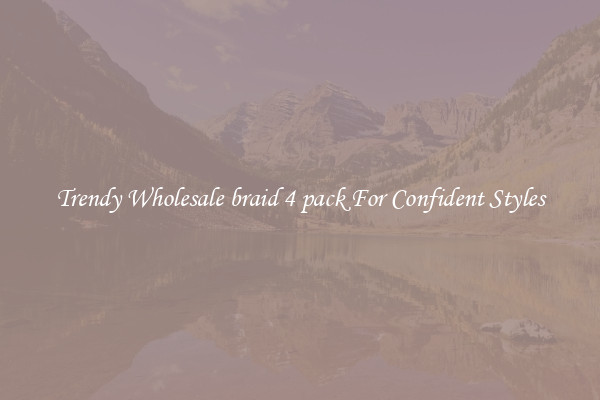 Trendy Wholesale braid 4 pack For Confident Styles