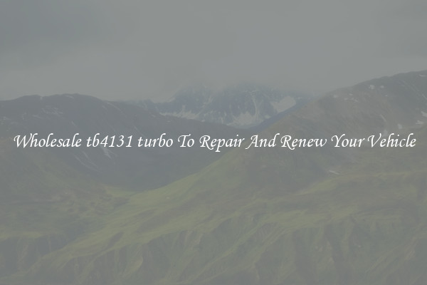 Wholesale tb4131 turbo To Repair And Renew Your Vehicle