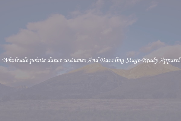 Wholesale pointe dance costumes And Dazzling Stage-Ready Apparel