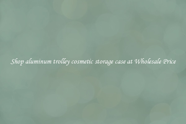 Shop aluminum trolley cosmetic storage case at Wholesale Price