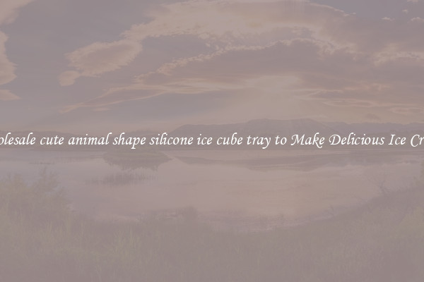 Wholesale cute animal shape silicone ice cube tray to Make Delicious Ice Cream 