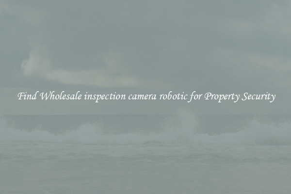 Find Wholesale inspection camera robotic for Property Security