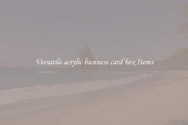 Versatile acrylic business card box Items