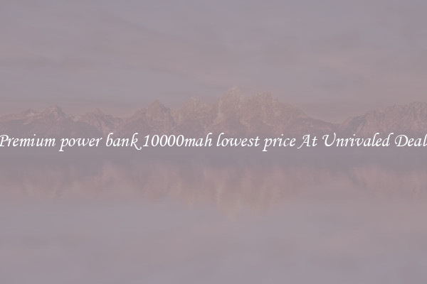 Premium power bank 10000mah lowest price At Unrivaled Deals