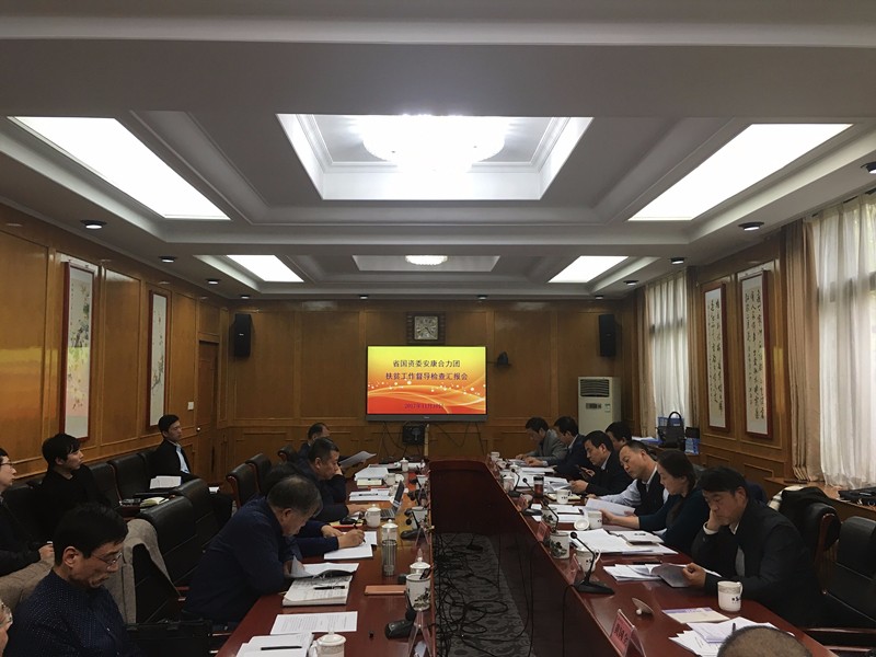 陕西J9集团平台集团参与省国资委安康合力团扶贫工作督导查抄汇报会