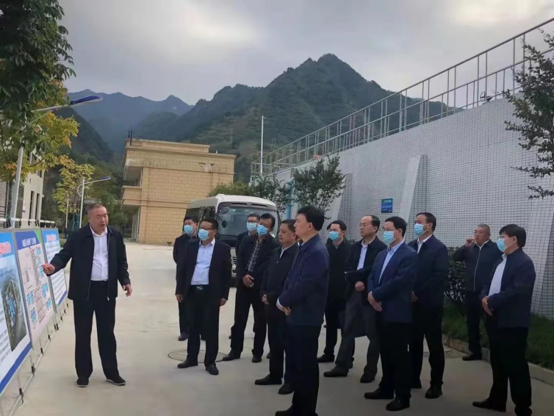 商洛市委书记郑光照到水环境公司山阳县污水处置厂调研
