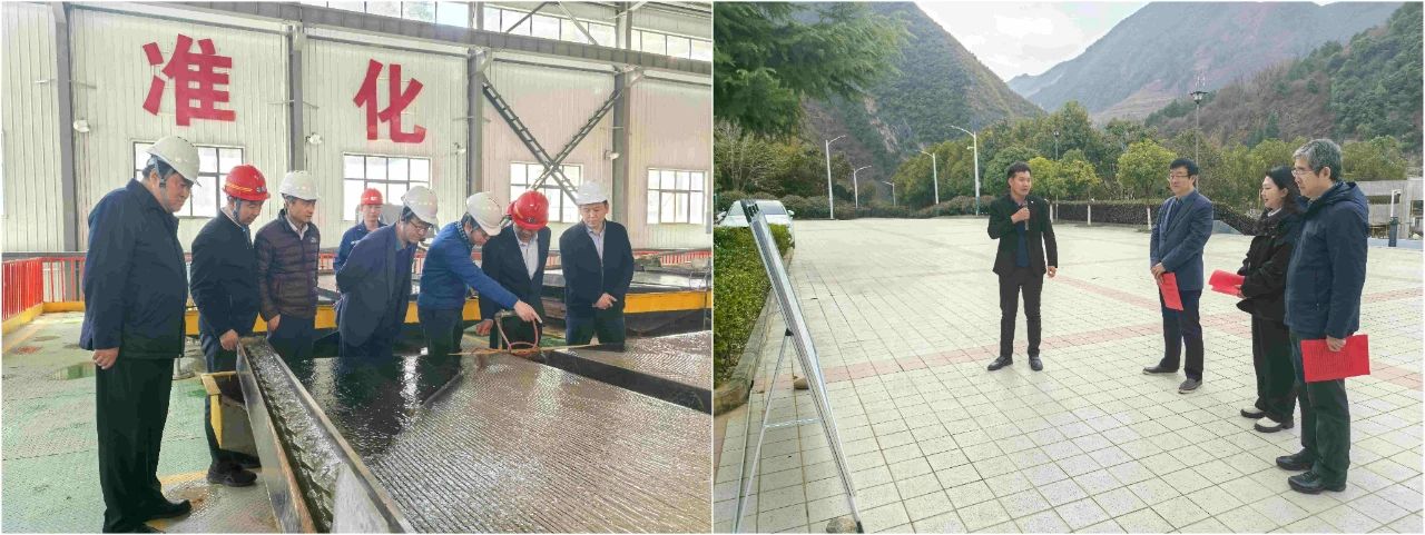陕西J9集团平台集团表部董事赴鼎丰矿业公司、水环境公司镇安污水处置厂调研领导工作
