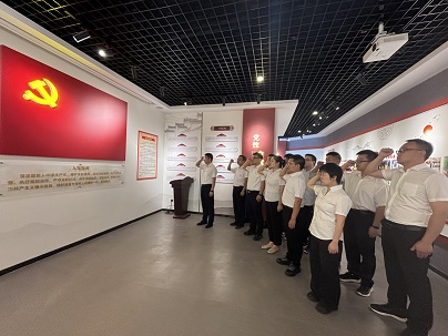 商南公司结合党支部发展“赓续红色血脉，砥砺奋进征程——庆祝中国共产党成立104周年”主题党日活动